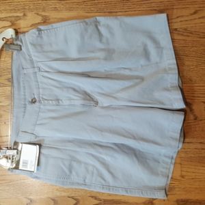 Savane Classic khaki men's shorts 36W new pleated front belt loops 100% cotton